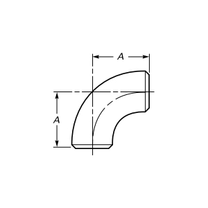 맞대기 용접 90도 엘보